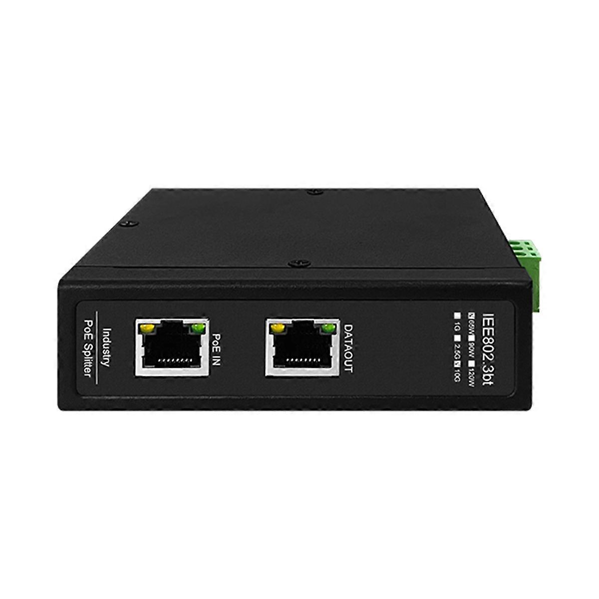 10Gbe Industrial POE Splitter Port Isolation Optional Power Outputs