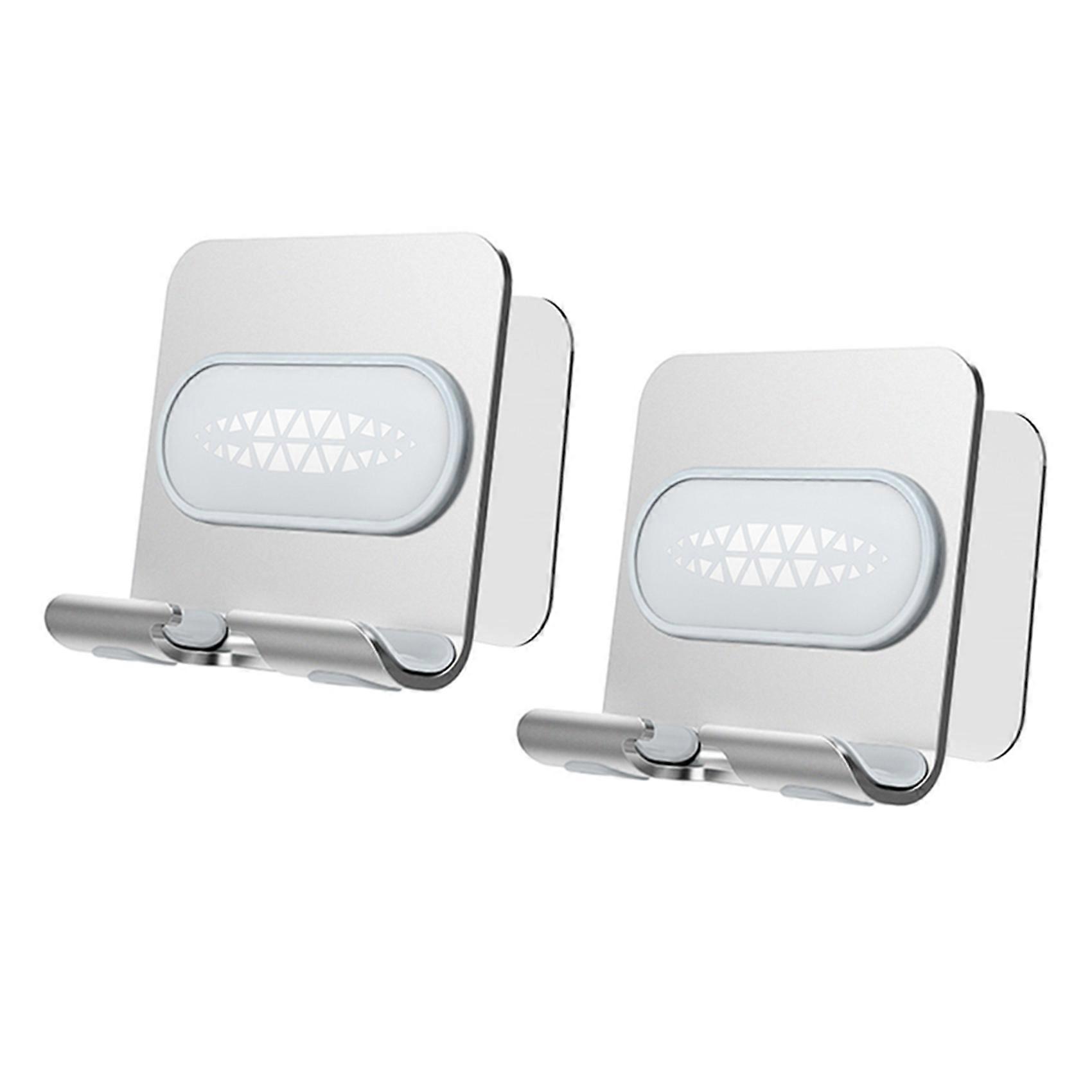 2X Wall Phone Holder Mount ,Update Version Wall Phone Mount for Bathroom,Kitchen Office