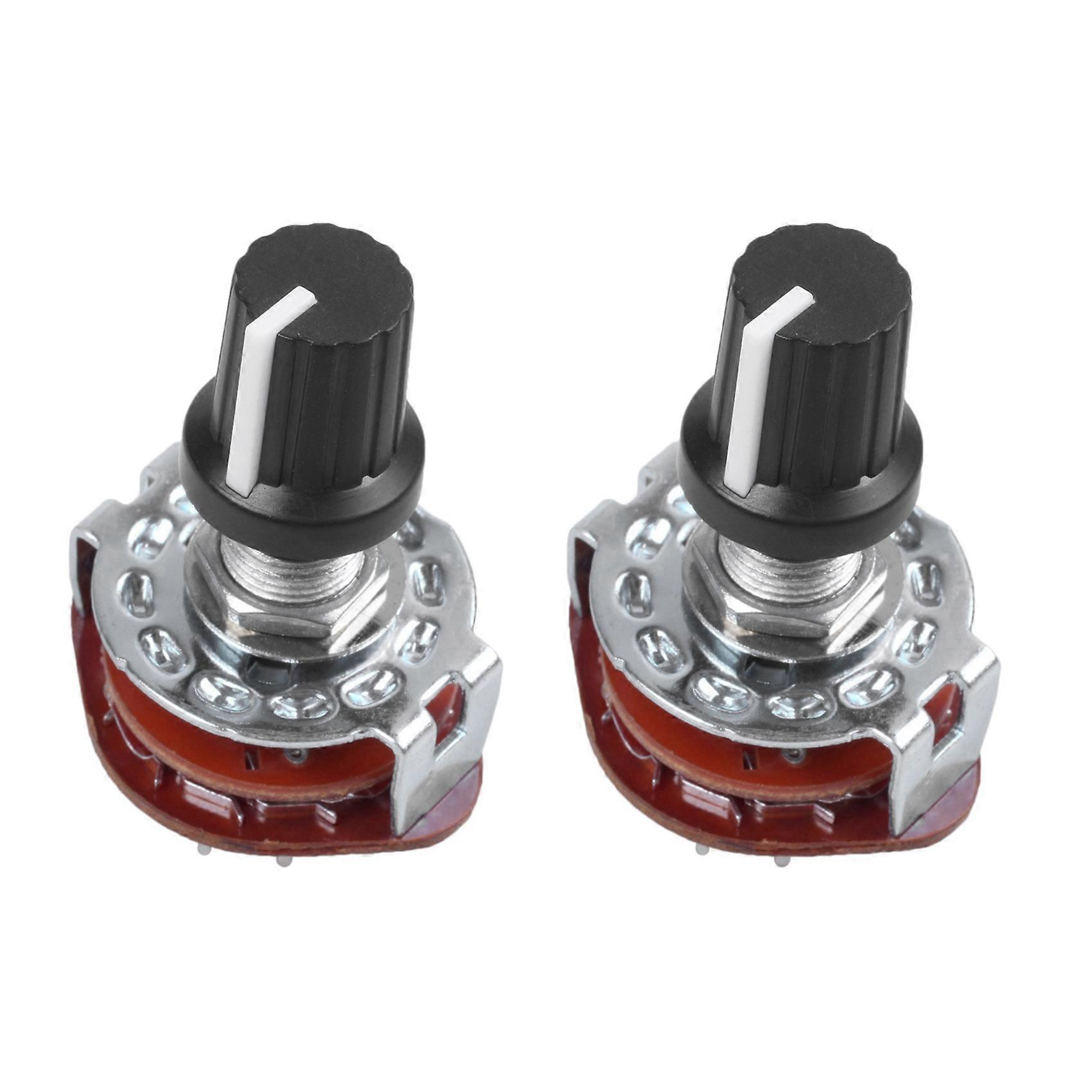 2X Electronic Machine 4P3T 4Pole 3 Position 2 Deck 16 Pin Rotary Switch