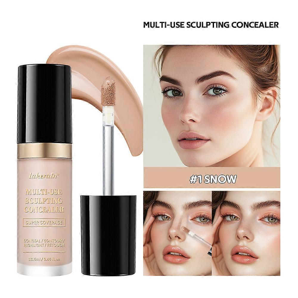 Foundation Coverage Concealer Multi-Use Cream Oil Free Long Lasting Hydrating Cover Contour Highlight and Retouch Face Makeup
