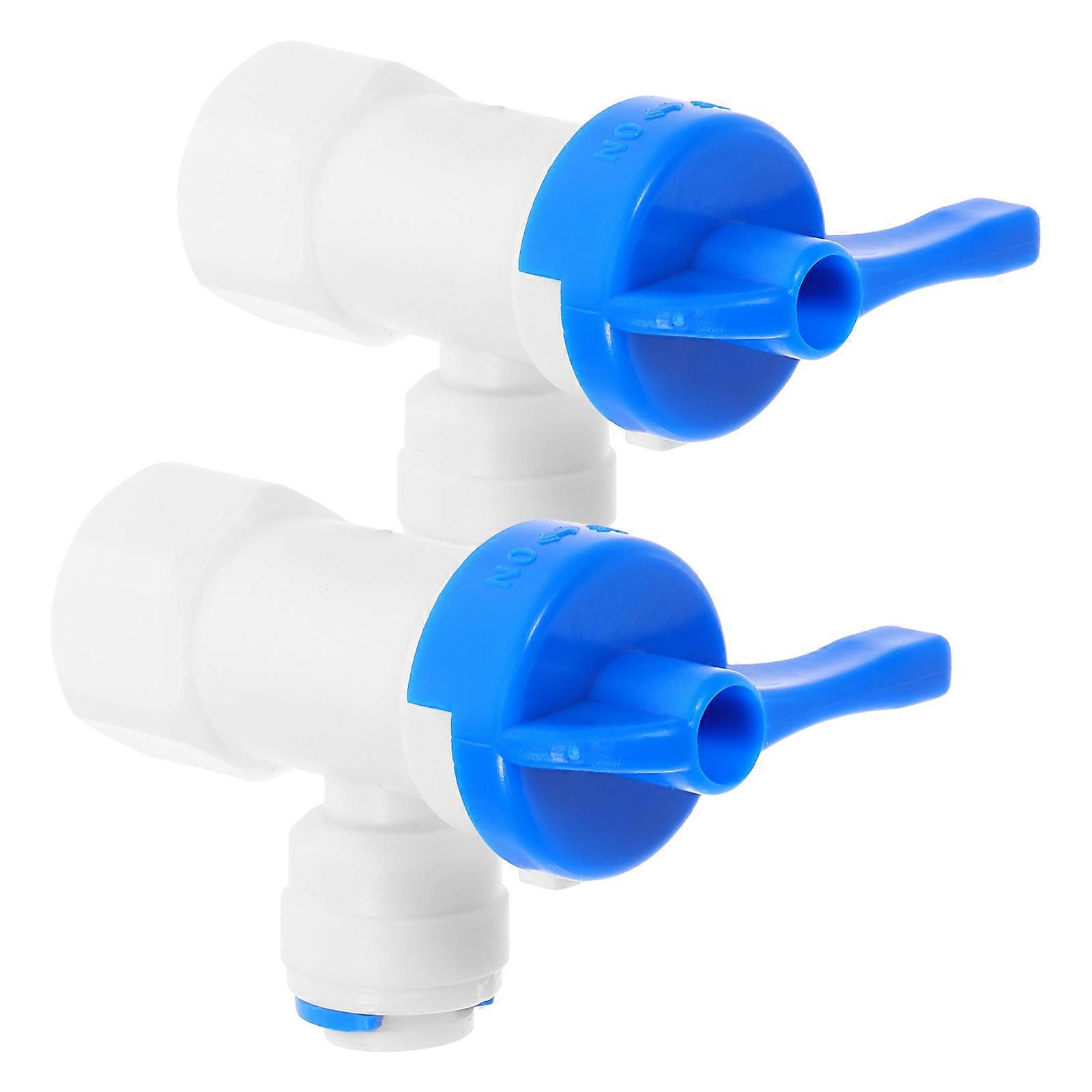 Pressure Valve Reverse Osmosis Core Quick Connect Ball Valve 2Pcs Set