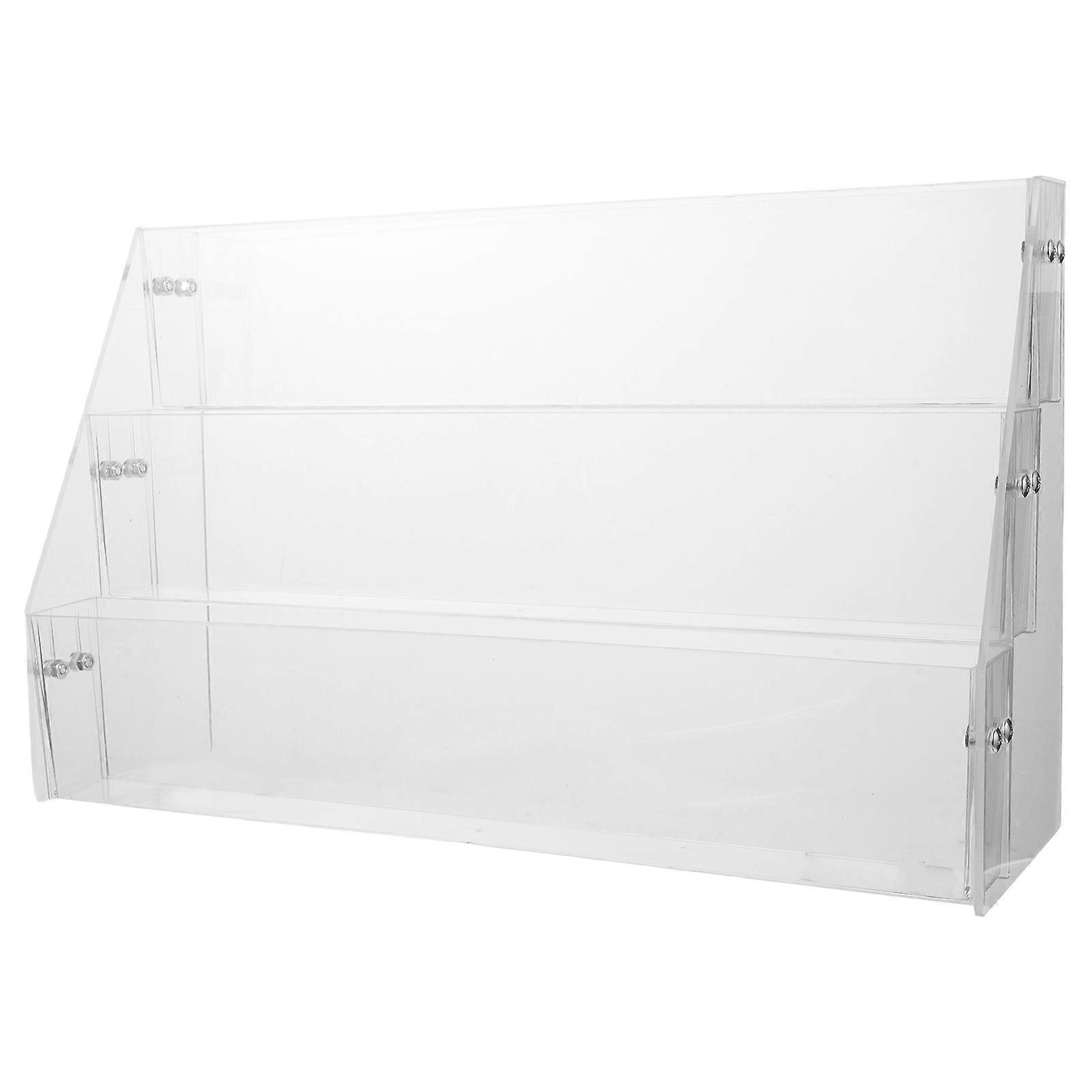 Clear Acrylic Sticker Display Card Stand for Desk