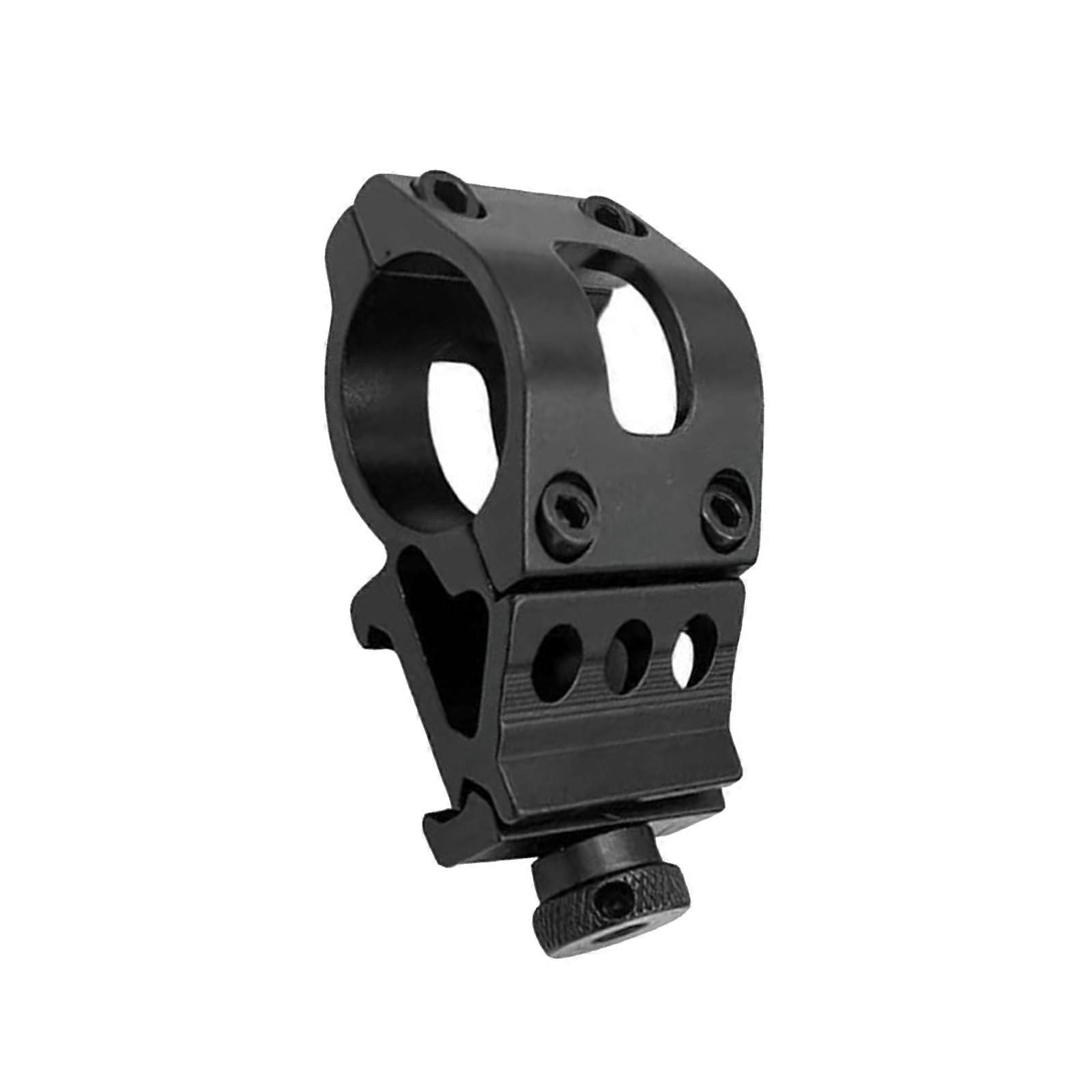 Flashlight Mount 45 Degree Offset Rail Tactical Holder Alloy Tube Clamp with Shock Absorption