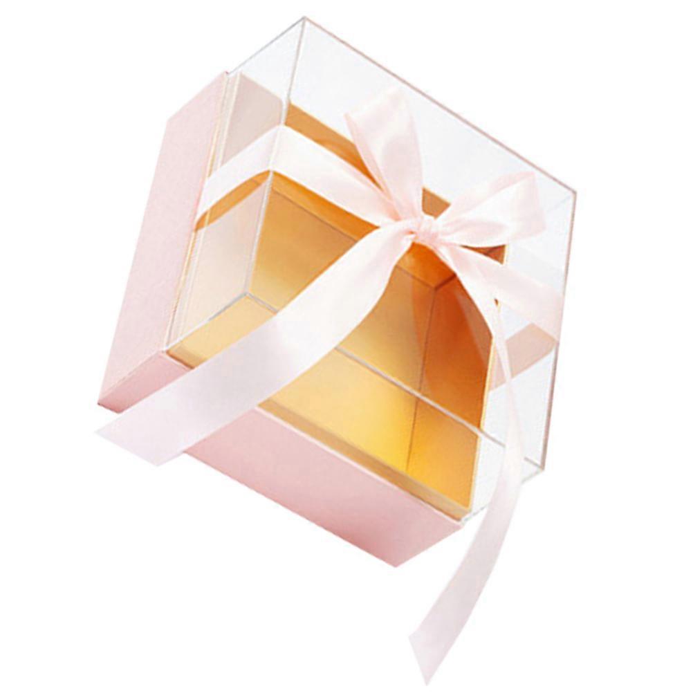 Preserved Rose Box Square Flower Wrapping Box for Storage Use 2Pcs