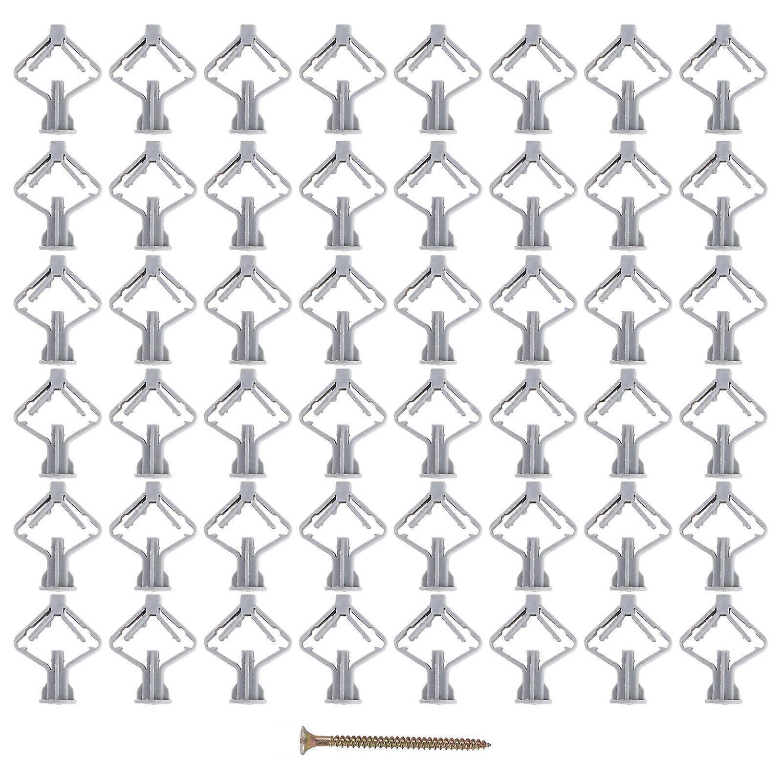 Plastic Expansion Anchor Wall Plug for Heavy Duty Fixing 300Pcs