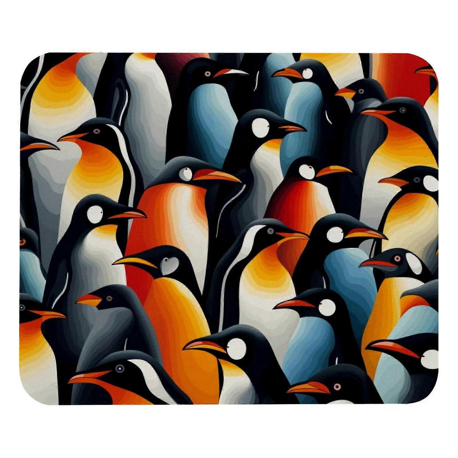 Penguins Print Pattern Mouse Pad - Smooth Surface, Mousepad Thick Padding, Ergonomic Design for Comfortable Gaming and Office Use