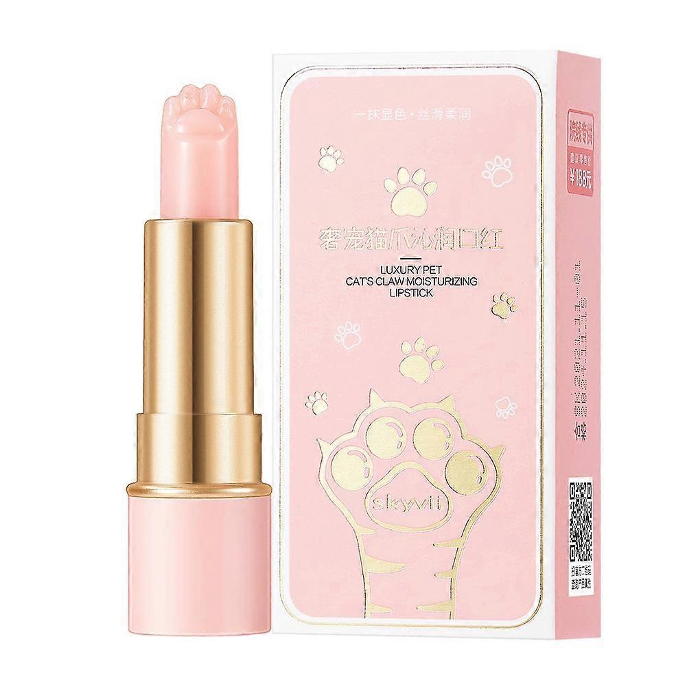 Baume �� l��vres hydratant �� couleur changeante, baume �� l��vres patte de chat mignon, rouge �� l��vres �� couleur changeante, baume �� l��vres ther