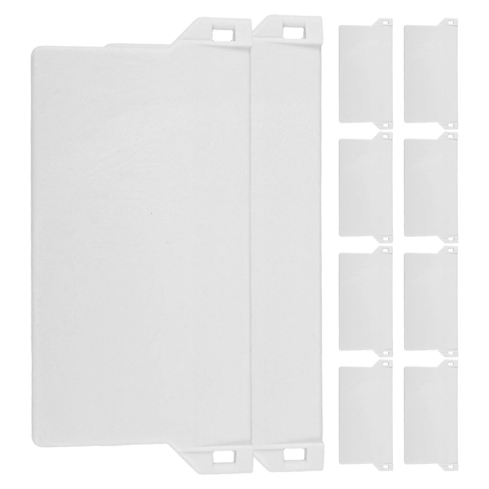 Vertical Blind Solutions 10Pcs White PVC Bottom Slats Blind Repair Kit