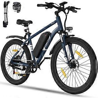 HITWAY Electric Bike 27.5", Removable Battery 36V13Ah, 7 Speeds, Range 60-100km, Electric Mountain Bike, City E-bike for Adults, Blue