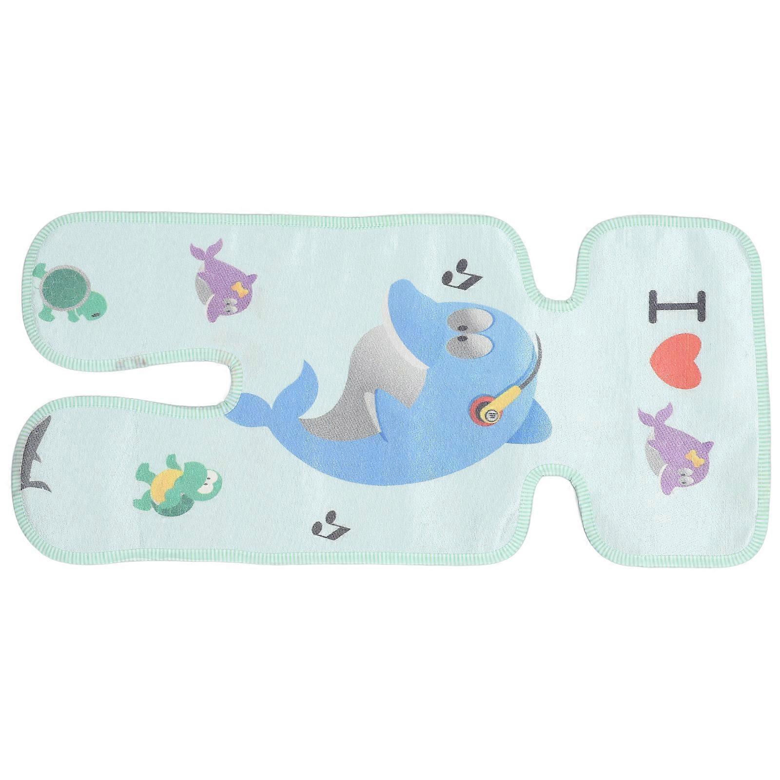 Baby Stroller Cooling Cushion for Summer Use Sky-Blue