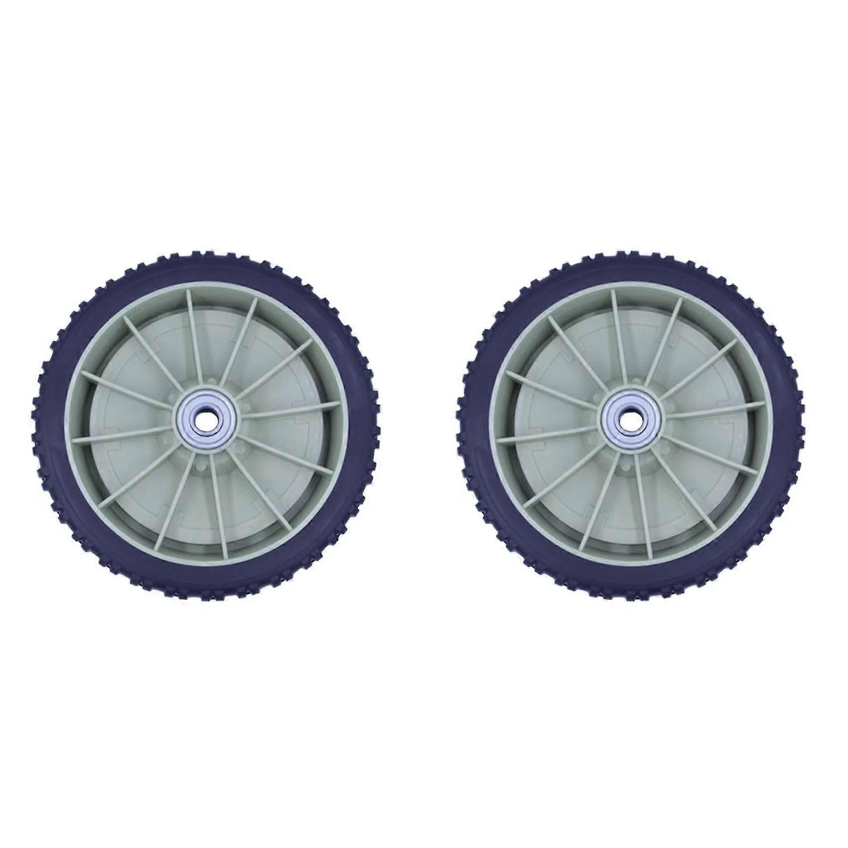 2X Lawn Mower Wheel Wheel Front and Rear Wheel for Efficient Hand Push Lawn Mower Operations Diameter 19.5cm