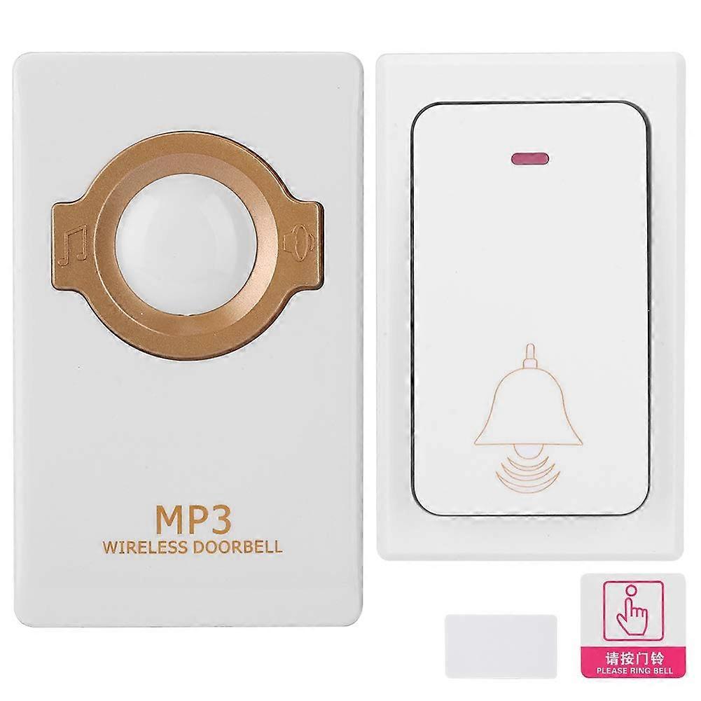 Wireless Doorbell with  MP3 Chimes, Easy PlugIn Setup for Home and Elderly Alert