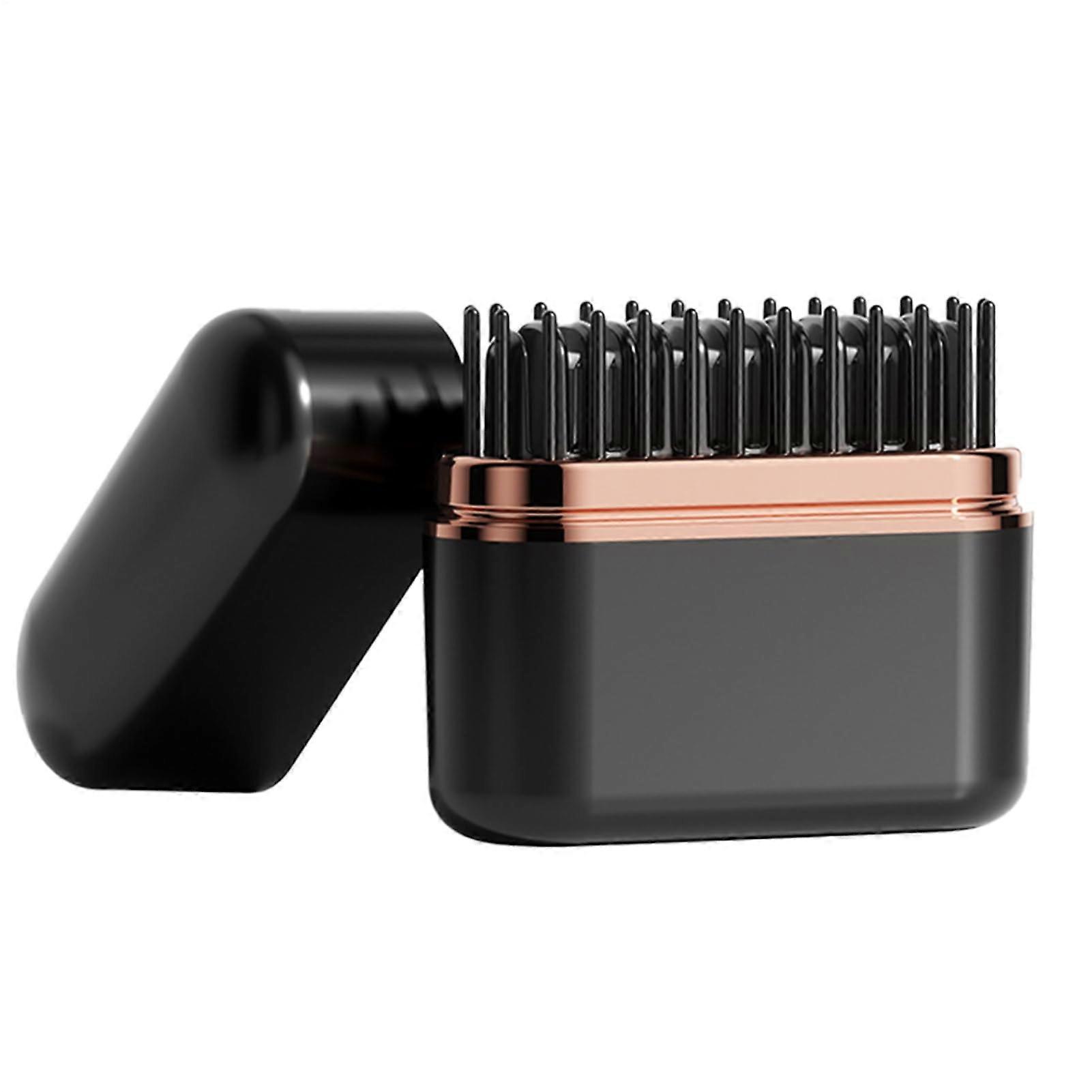 Cordless Hair Straightener Brush with Negative Ion Care, USB Rechargeable, 3 Temperature Modes