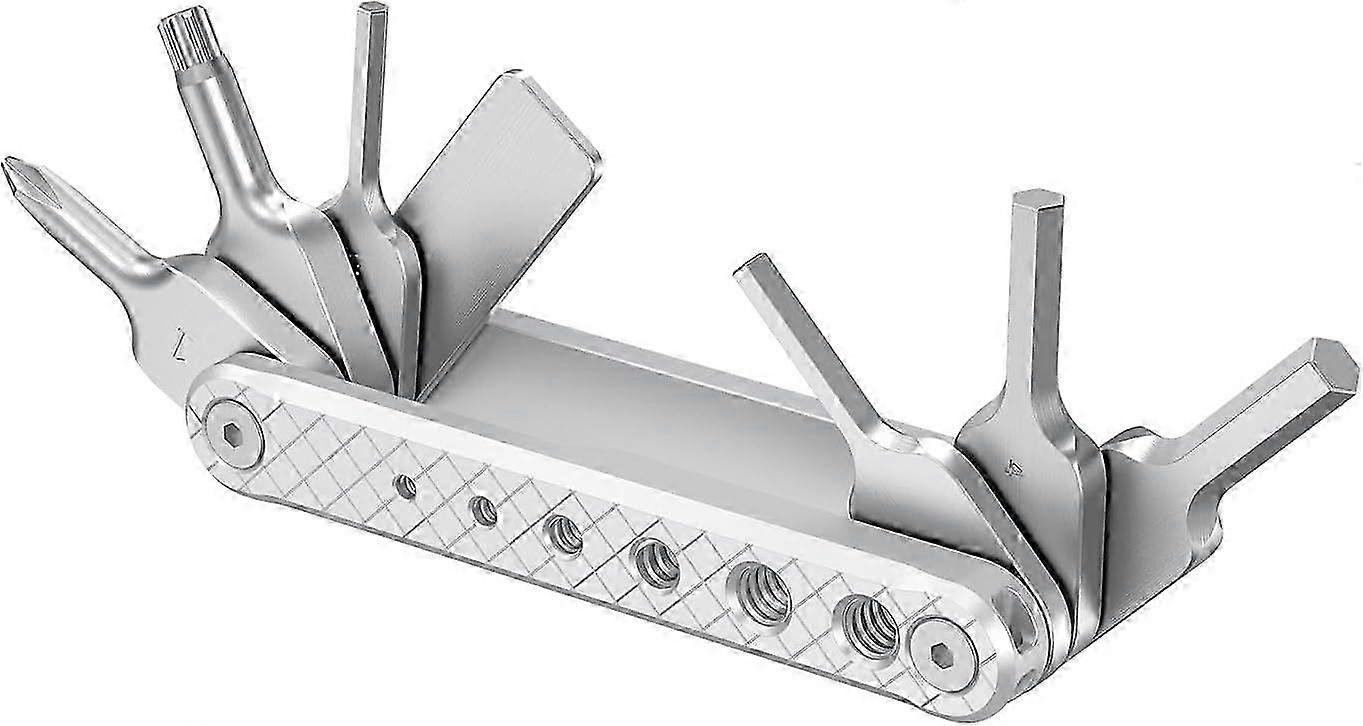 Tool Set With Screwdriver And Wrenches, Tool Set With Seven Functional Tools Included - 2213d