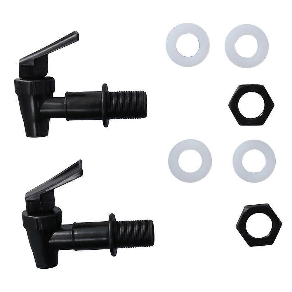 2 Pcs BPA Water Dispenser Spigot Replacement with 360° Rotating Handle for Bottle Buckets