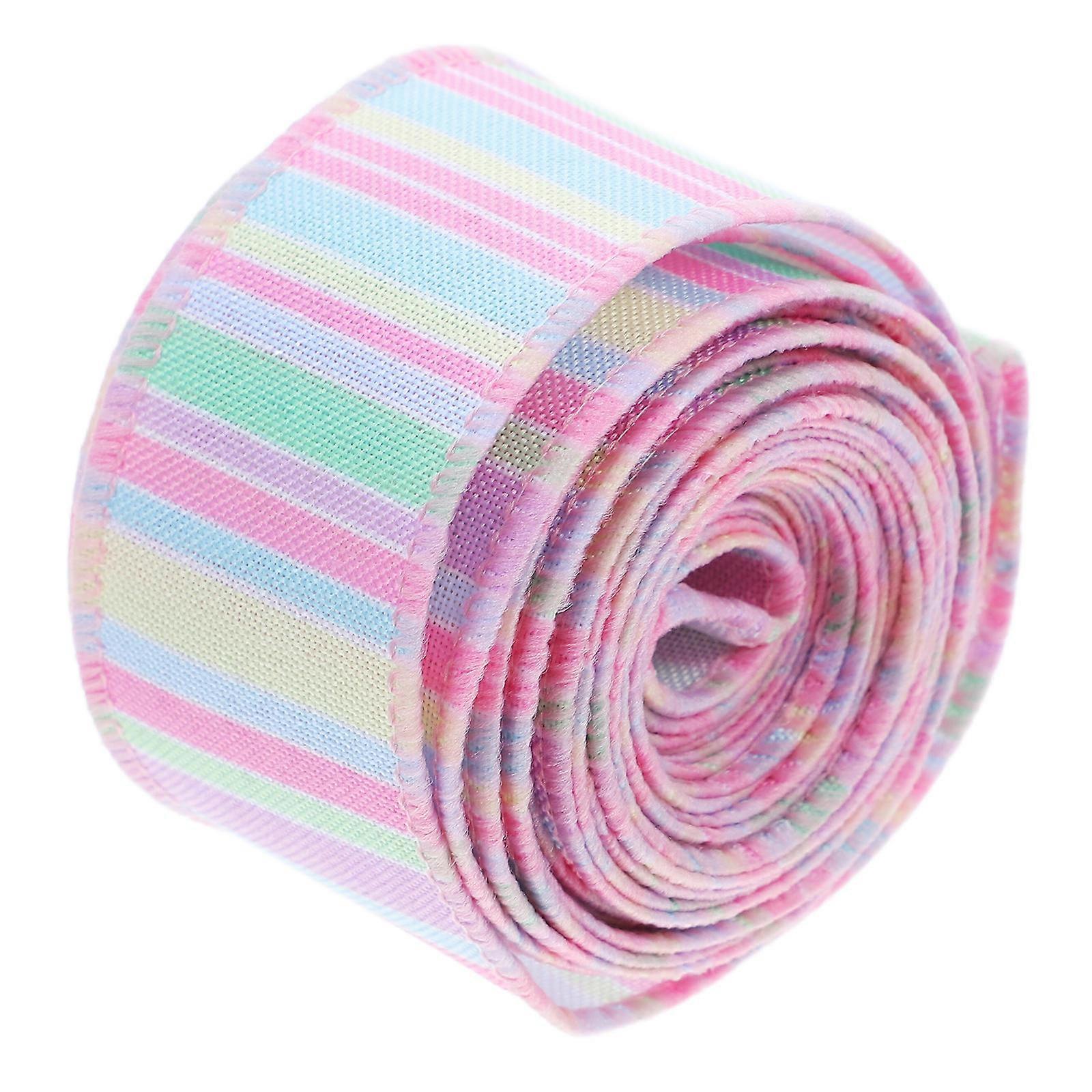 Decorative Easter Ribbon Wrapping Ribbon for Packing 1 Roll Multi-Color