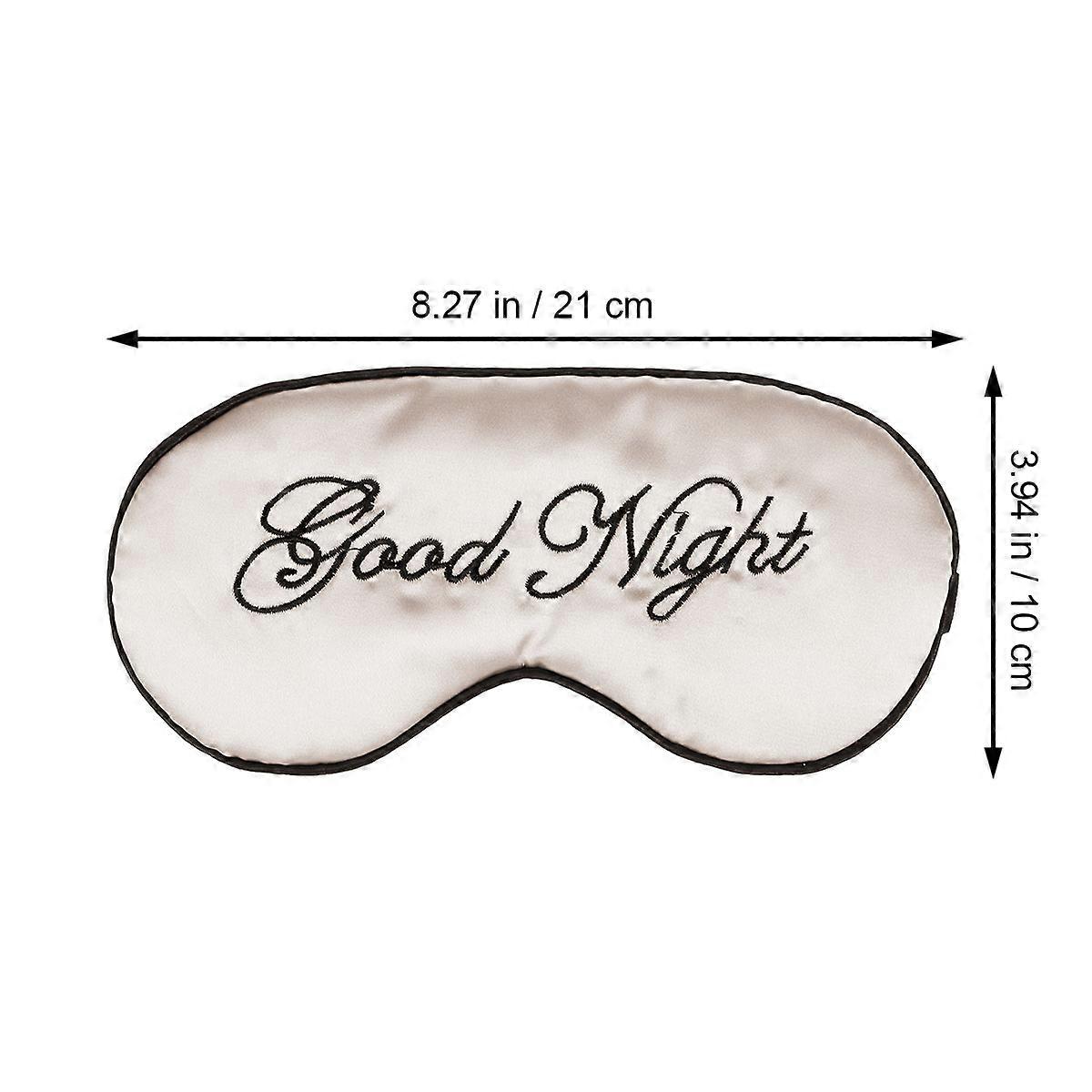 Sleep Blindfold Silk Eye Mask for Blocking Light during Sleep Beige