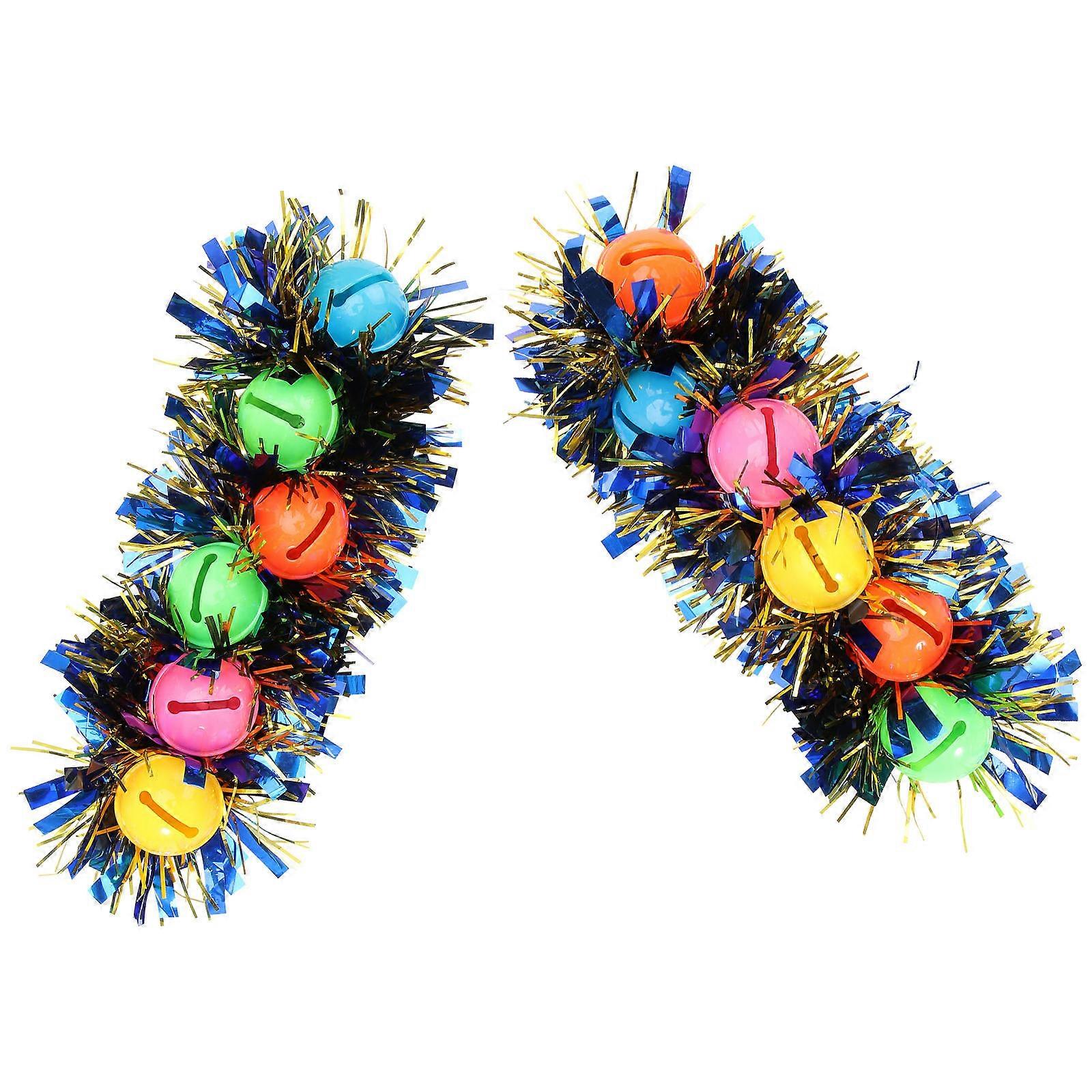 Carnival Bracelet Bell Bangle for Decor 2Pcs Plastic Dancing Wrist Chain