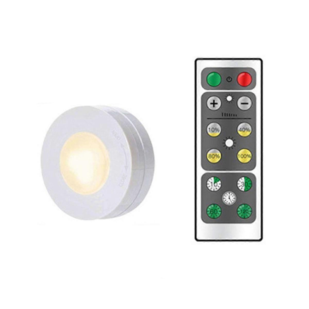 Wireless Remote Cabinet Light LED Cabinet Light with Brightness Adjustable 2Pcs Set