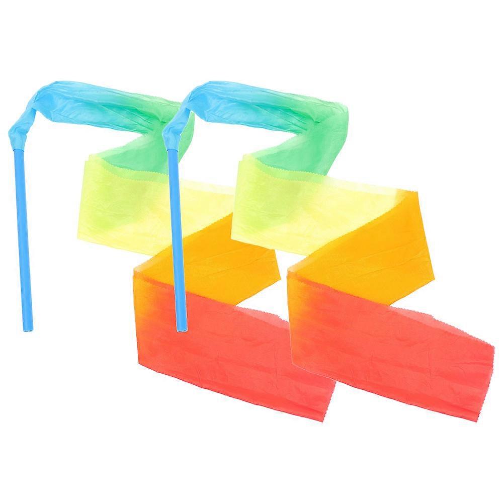 Gymnastics Dance Ribbons with Wand for Artistic Performance 8Pcs