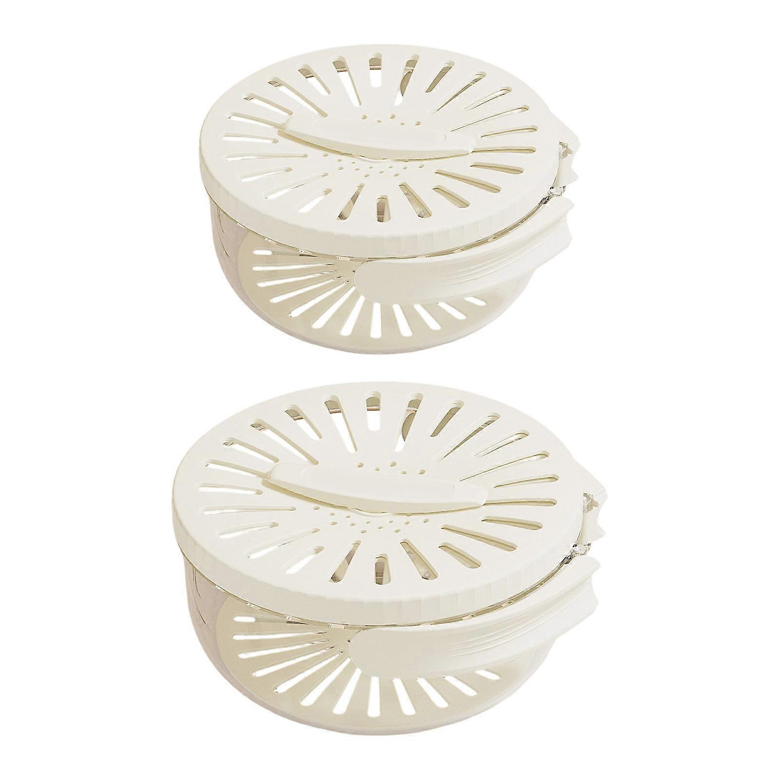 Foldable Handle Kitchen Colander For Fruits Vegetables Efficient Draining Fruit Washing Bowl Plastic Colander  White