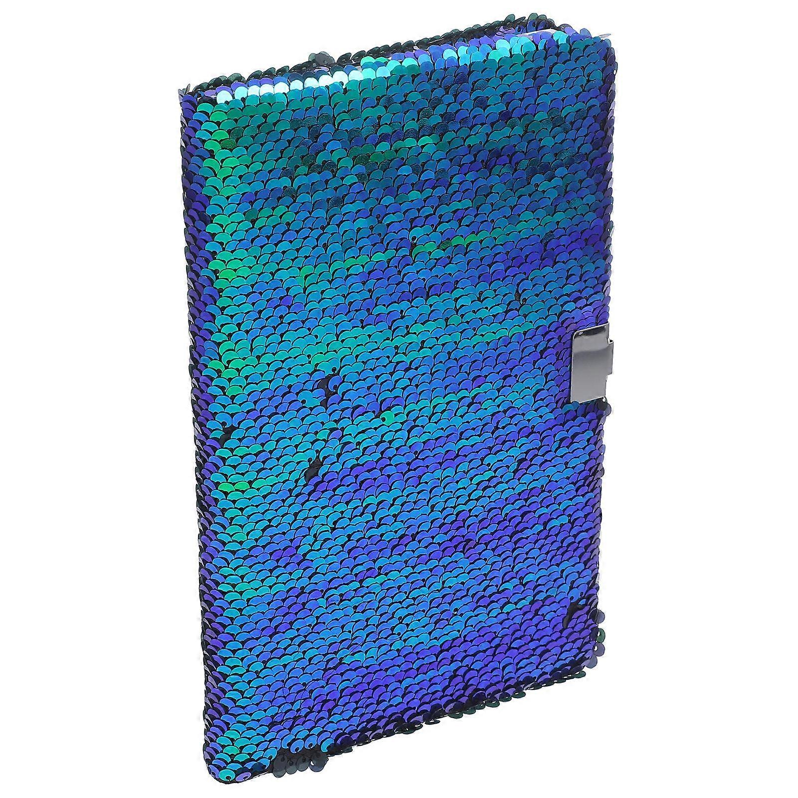 Blue Reversible Sequin Notebook Sequin Notebook for Writing Notepad