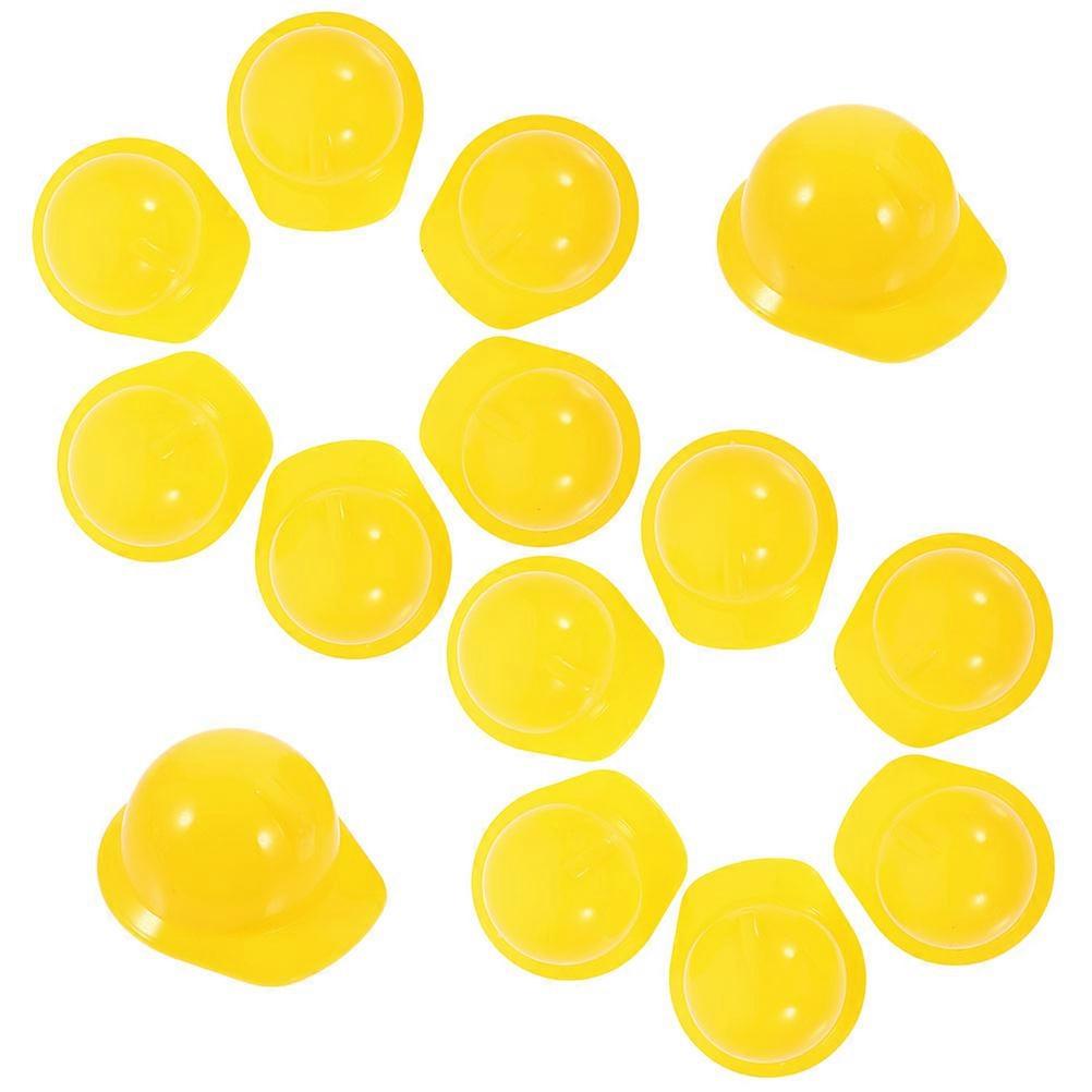 Doll Mini Plastic Construction Hat for Decor 60Pcs Collection