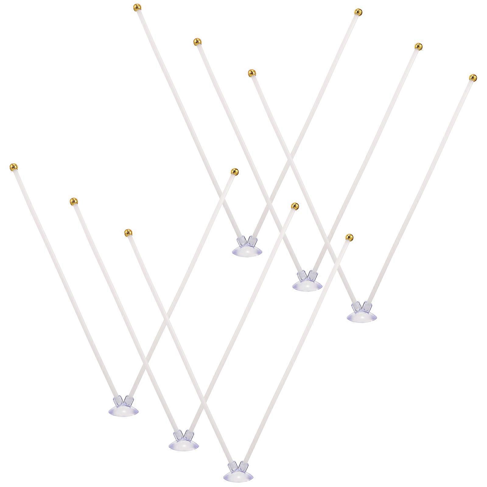 Car Flagpole Stand Suction Cup Flagpole Holder Plastic 6Pcs Set