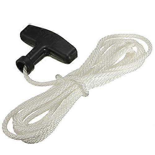 Lawn Mower Starter Rope 1.3m 5mm Universal Replacement Pull Start Cord with Handle Durable Fit