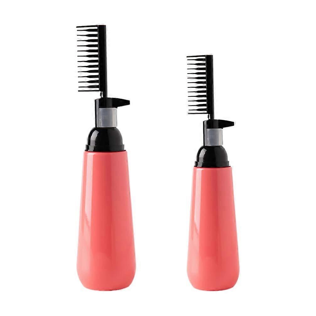 Hair Dye Applicator Bottle with Root Comb for Precise Root Coloring, 2pcs Plastic Salon Tool