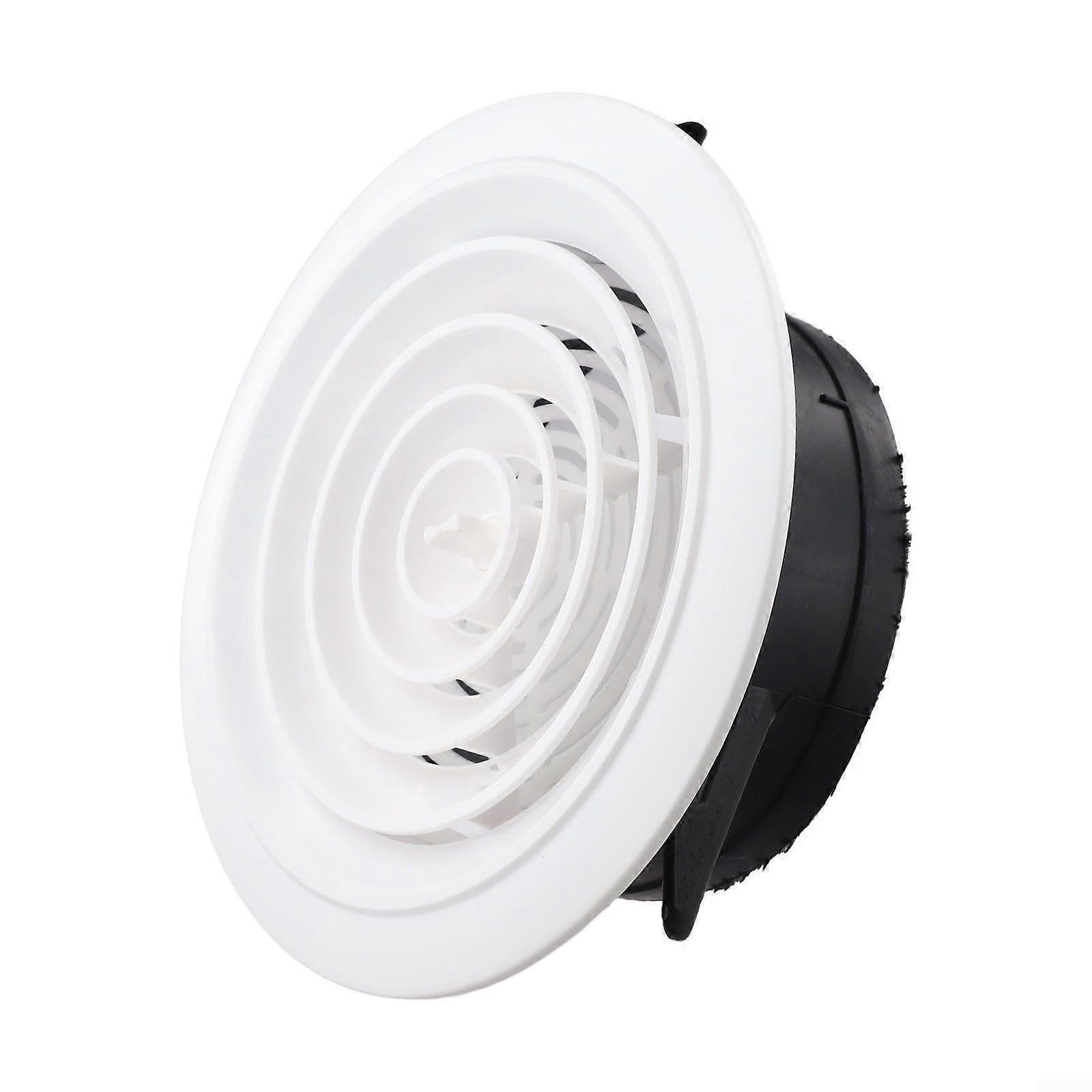 150mm Adjustable Wall Ceiling Air Vent Cover ABS Round Ventilation Grille for Bathroom Kitchen