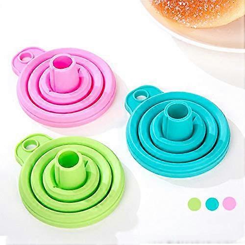 Silicone Kitchen Funnel Collapsible Foldable Design Reusable Durable for Cooking and Liquid Transfer