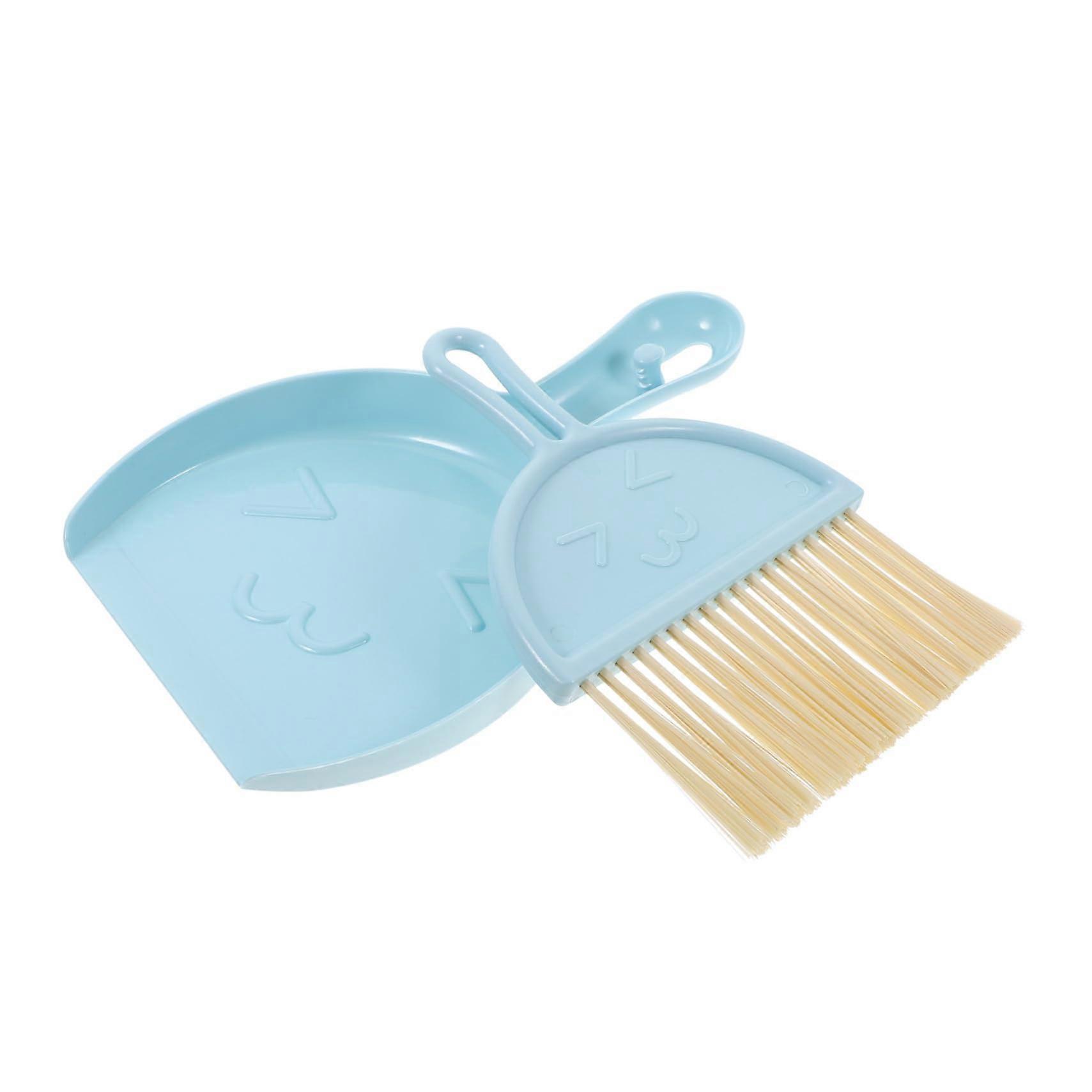 Mini Broom and Dustpan Set Compact Lightweight Handheld Sweeper for Office Kitchen Car Camping