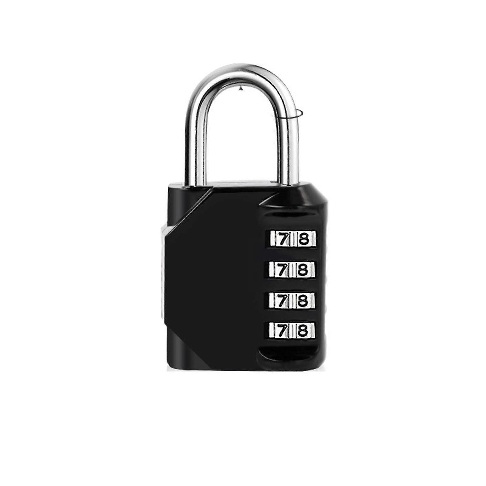 4 Digit Weatherproof Combination Padlock with 10,000 Codes for Luggage Backpack Suitcase