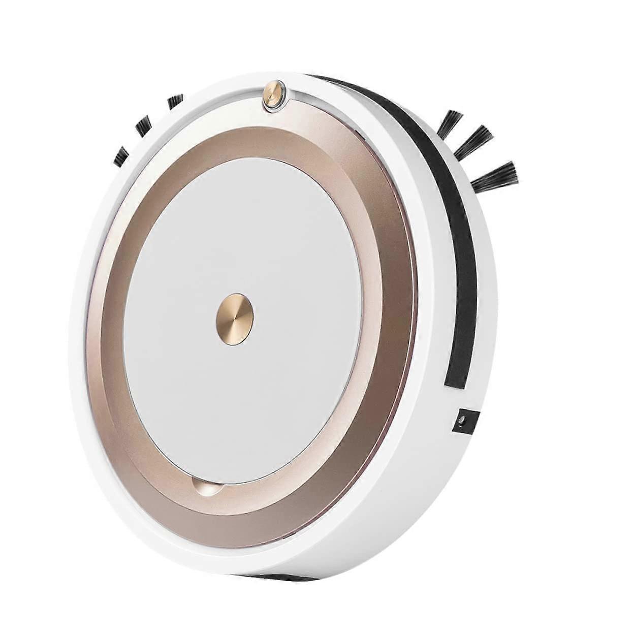 Robot Vacuum Cleaner with Smart App Control, Low Noise Compact Design for Efficient Floor Cleaning, Golden