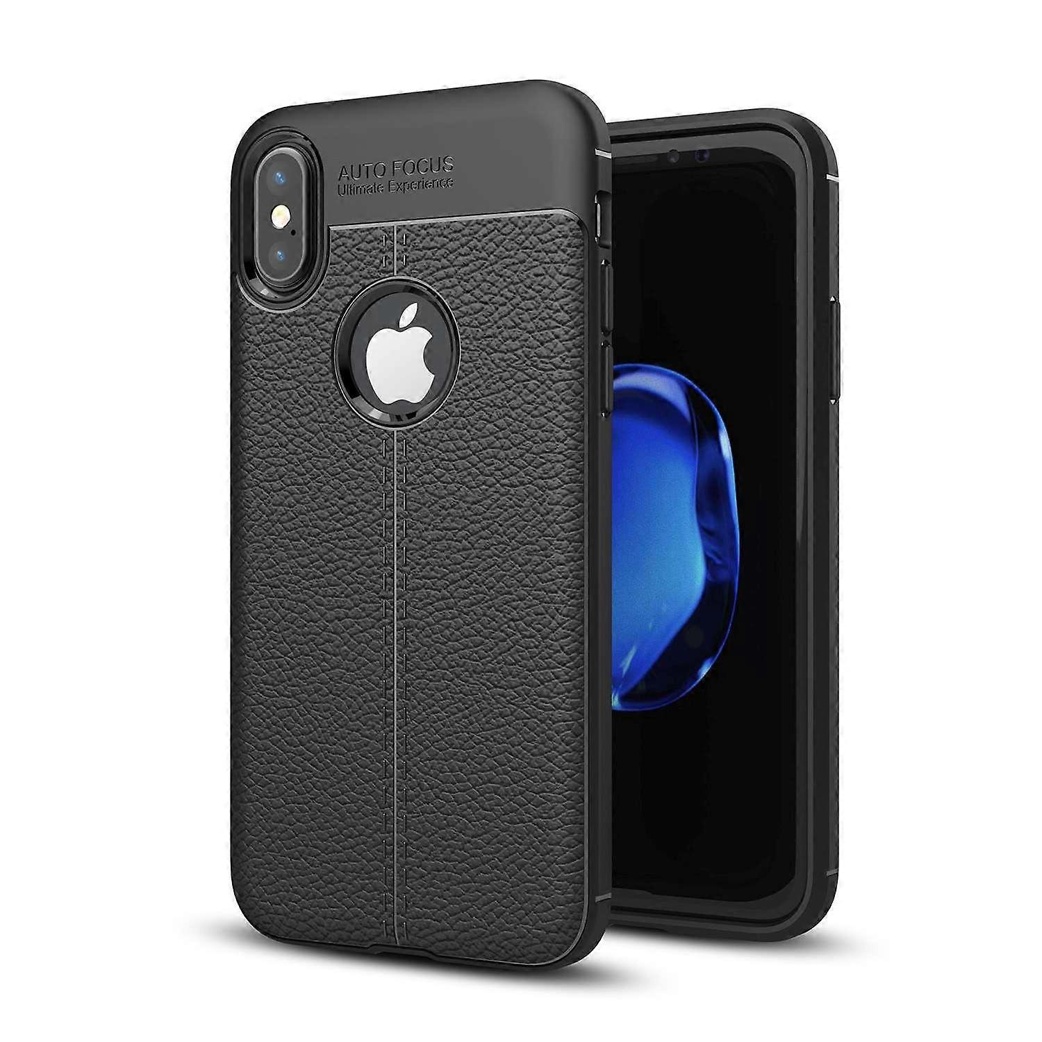 Husă iPhone X / XS Husă de protecție TPU - piele artificială