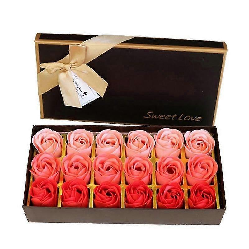 Valentinstags-Geschenkbox mit duftender Rosenseife