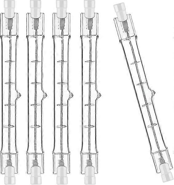 Halogen Lamp, CRI99+ 2700K, Dimmable R7S, 5-Pack Bulb