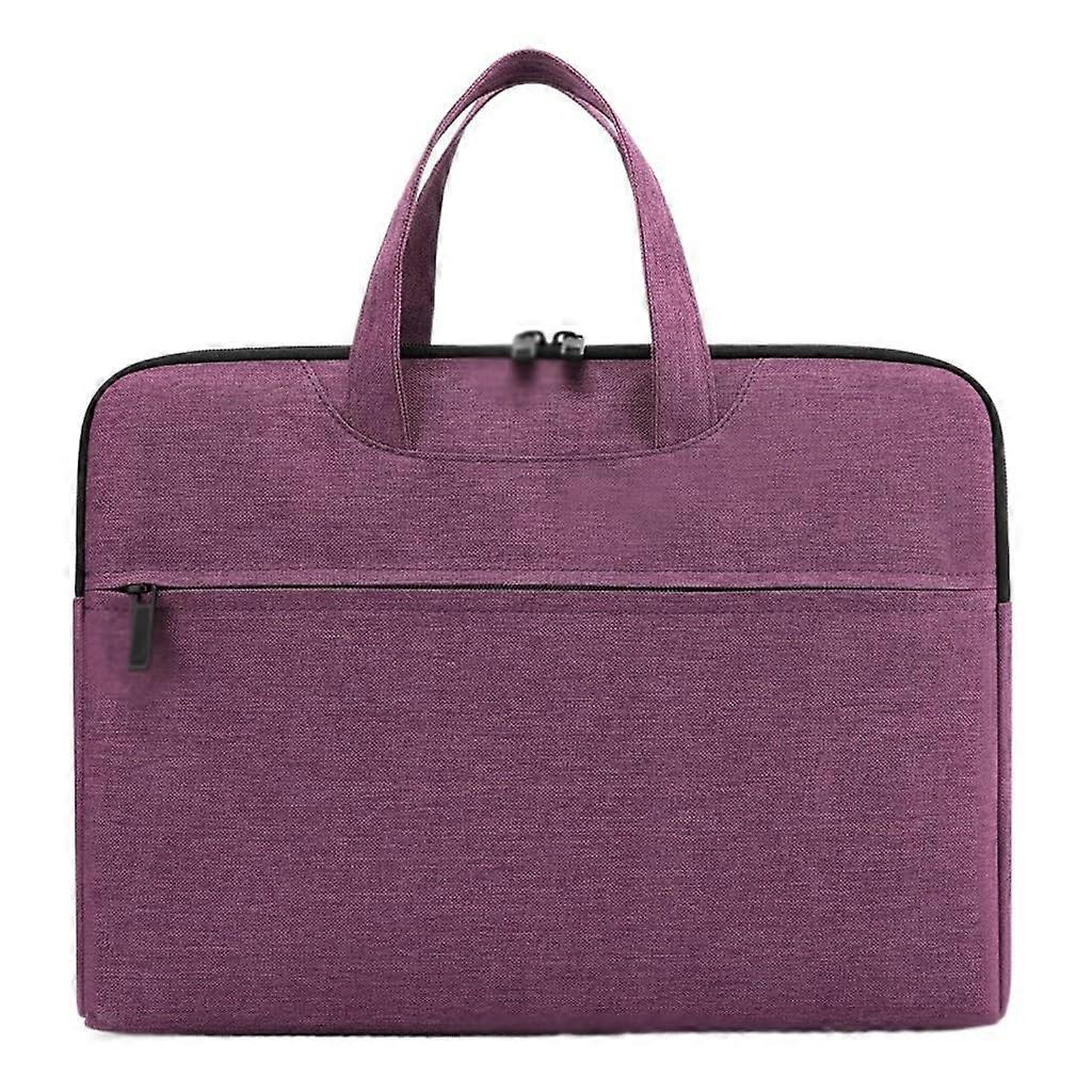 Laptop Bag Large Capacity Durable Document Organizer Briefcase Handbag for Business Argento