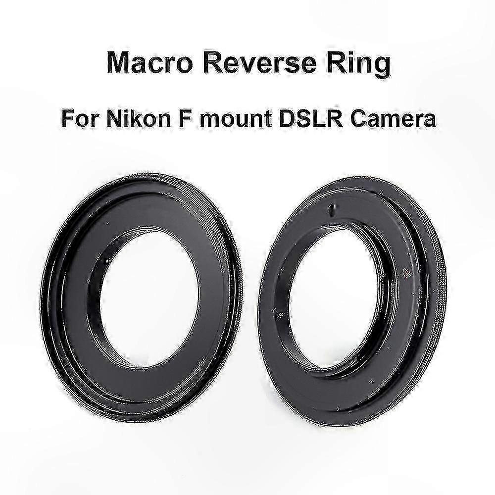 Macro Reverse Adapter Ring for  F-Mount DSLR Cameras, 49mm to 77mm Thread Size