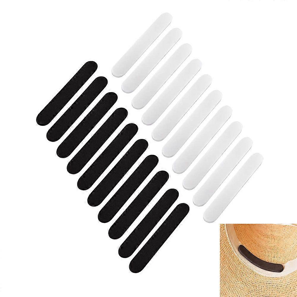EVA Foam Hat Size Adjuster, Hat Fitting Pads, Black/White, 10 Pack