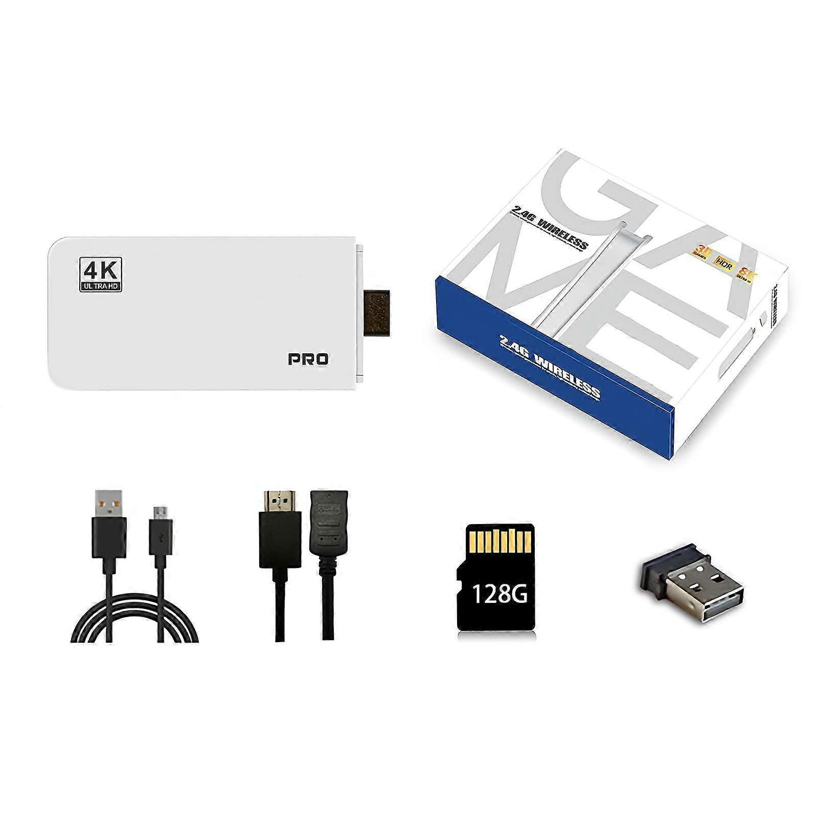 Retro Game Console with 40000+ Games, 23 Emulators, Wireless Controller Support, Plug & Play HDMI System