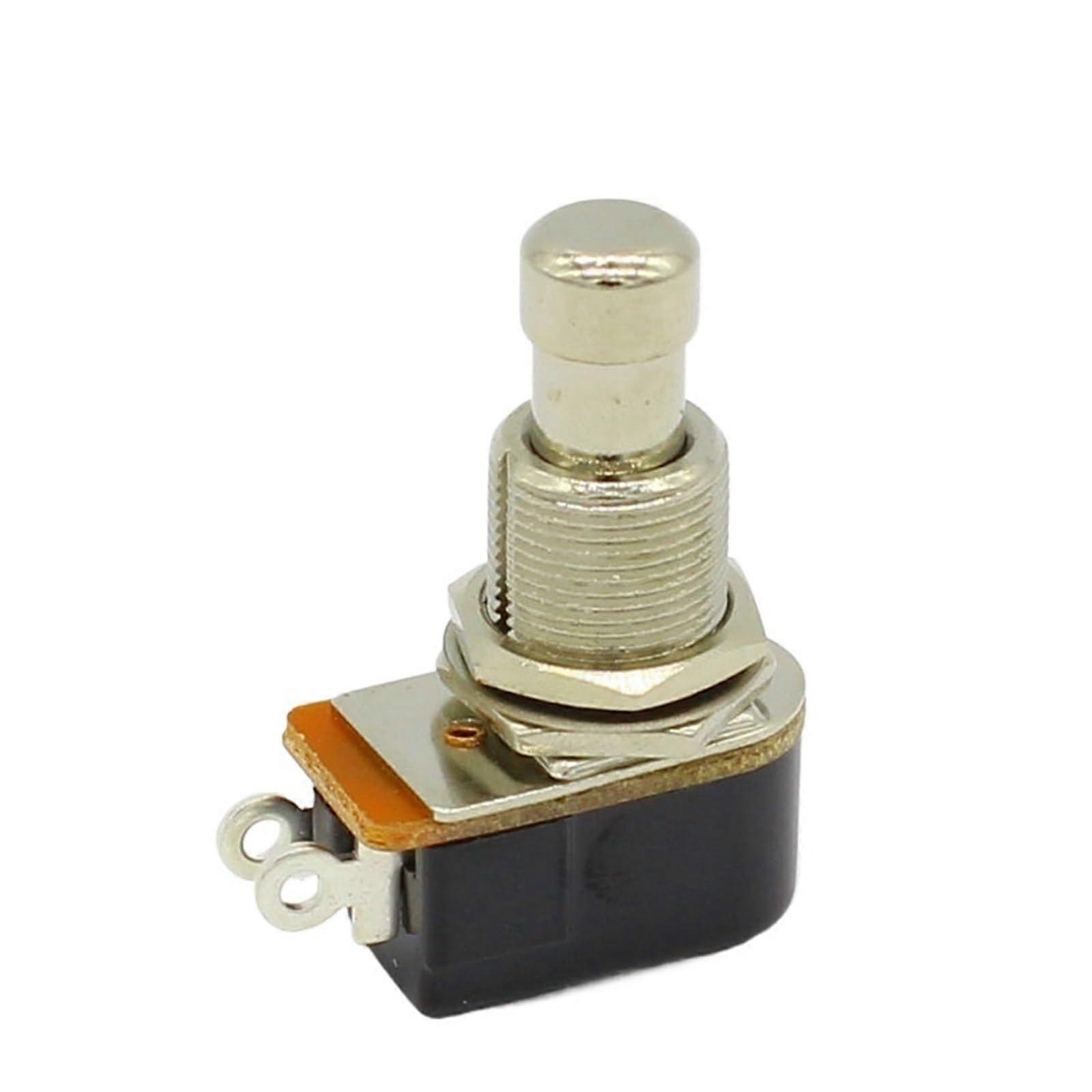 Guitar Pedal Momentary Footswitch Soft Touch SPST Stomp Switch for Effects Pedals Compact Fit