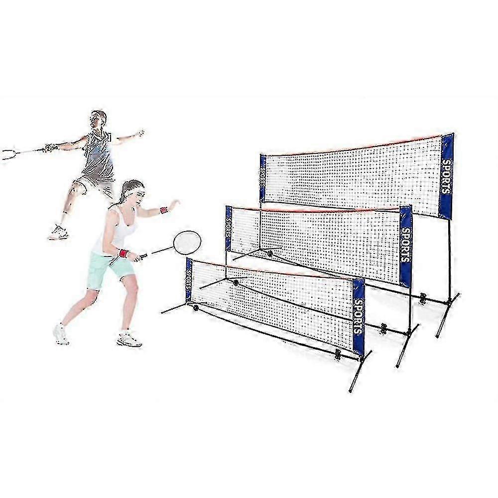 Rede de tênis e badminton portátil e dobrável SQLX, simples, de 3m, 4m, 5m e 6m (HK)
