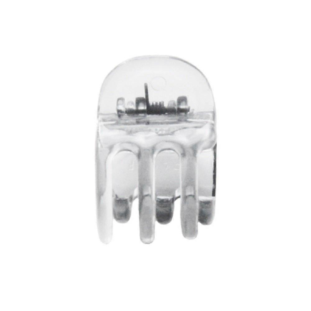 Hair Sectioning Clips with Secure Double Loop Grip, Clear Medium Styling Clamps for Fine Hair