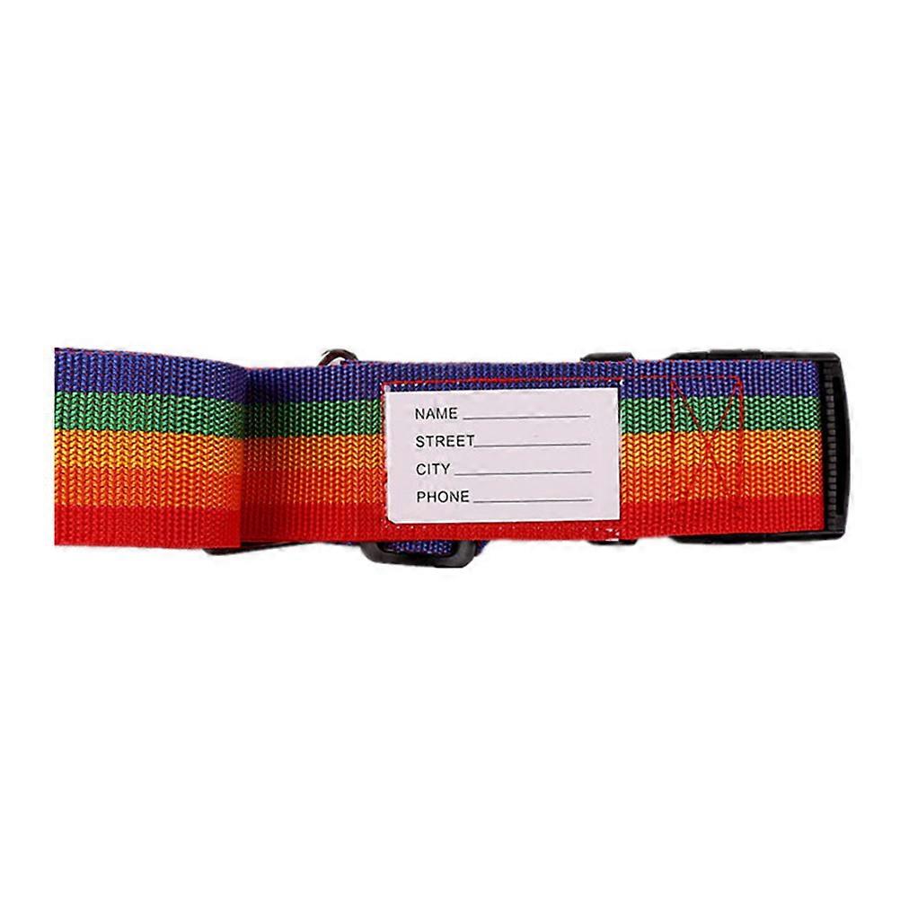 Luggage Straps Adjustable Combination Lock for Travel Piece Rainbow