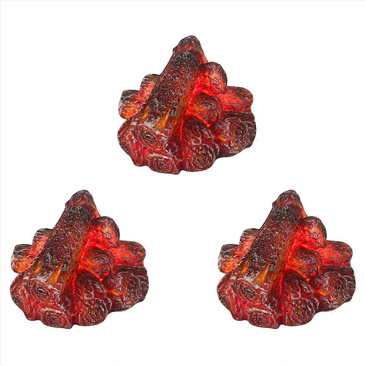 LED Artificial Fire Flame Light, Flameless Fireplace Light