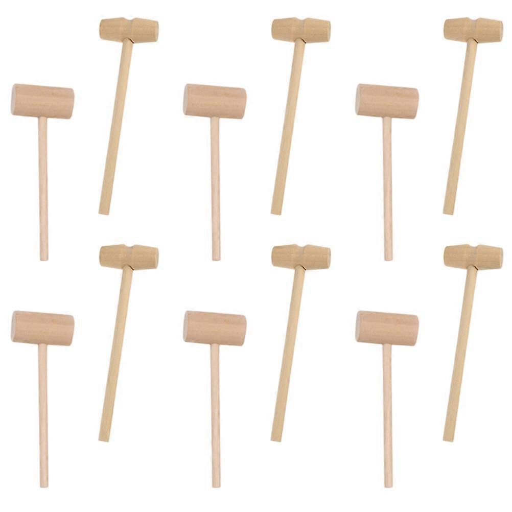 Creative Crab Mallets Wooden Mini Hammers for Knocking Use 50Pcs Set