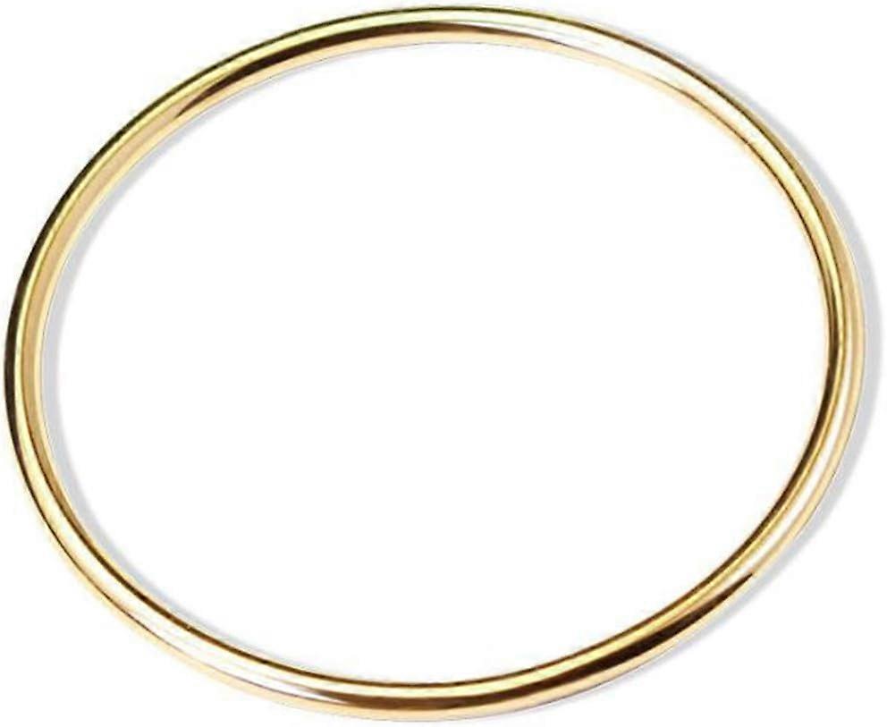 Stainless Steel Classical Simple Plain Polished Round Circle Bangle Bracelet