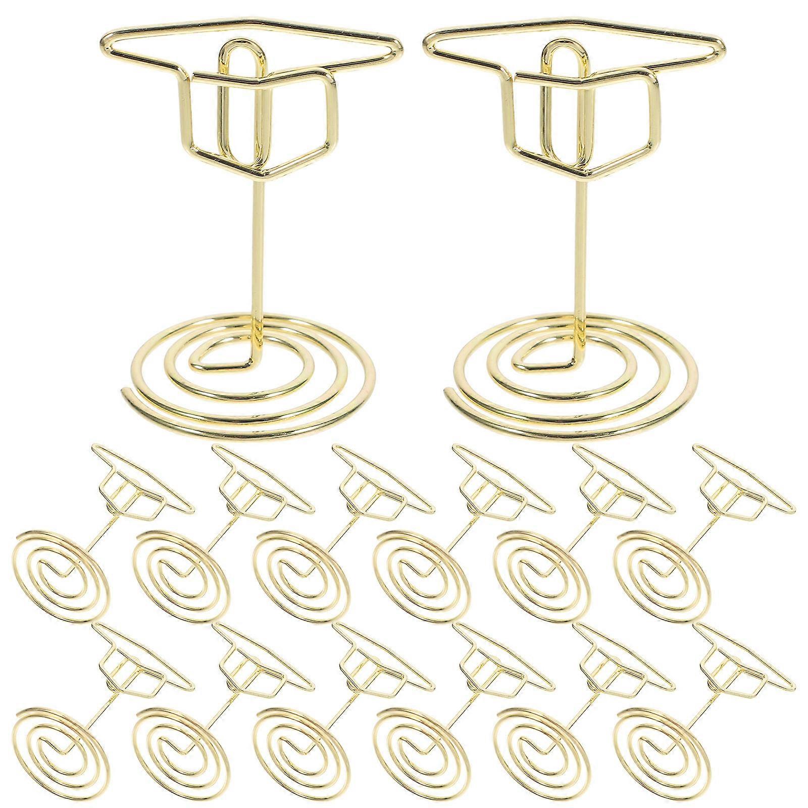 Graduation Cap Mini Menu Clips for Party Table Display 75Pcs